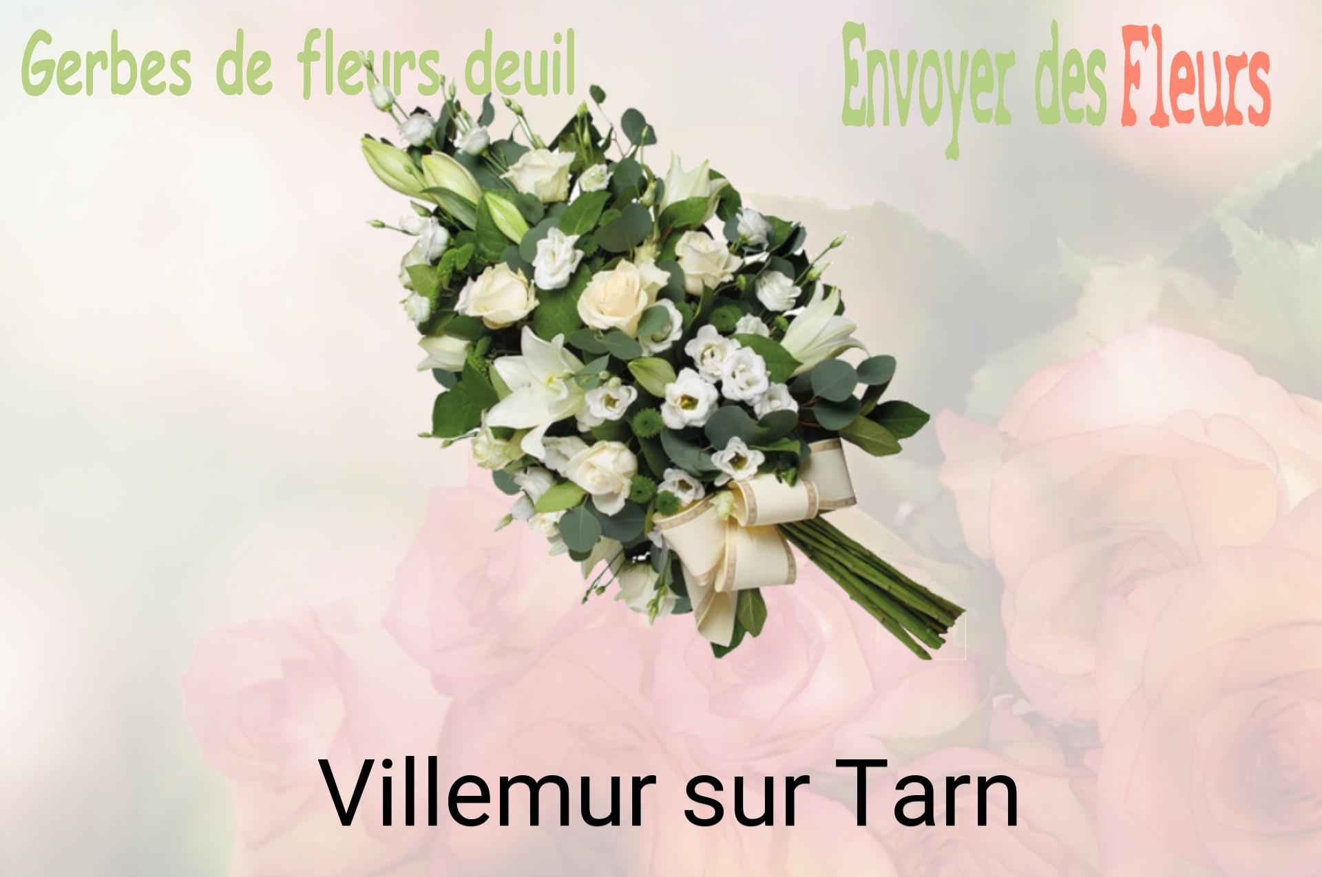 Gerbe de fleurs de deuil livrée à Villemur-sur-Tarn